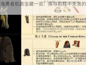 黎明之海勇者航路宝藏一览：探寻航程中失落的神秘宝物