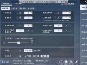 荒野行动老冯灵敏度解析：专属游戏灵敏度配置揭秘，提升射击操作技巧