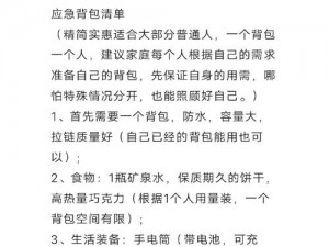 冰原守卫者遭遇背包丢失危机：应急处理指南与防范措施建议