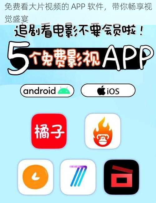 免费看大片视频的 APP 软件，带你畅享视觉盛宴