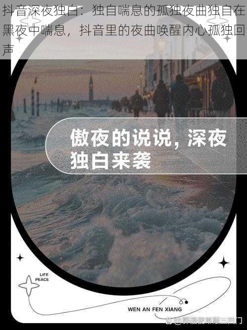 抖音深夜独白：独自喘息的孤独夜曲独自在黑夜中喘息，抖音里的夜曲唤醒内心孤独回声