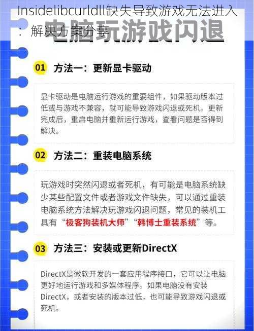 Insidelibcurldll缺失导致游戏无法进入：解决方案分享