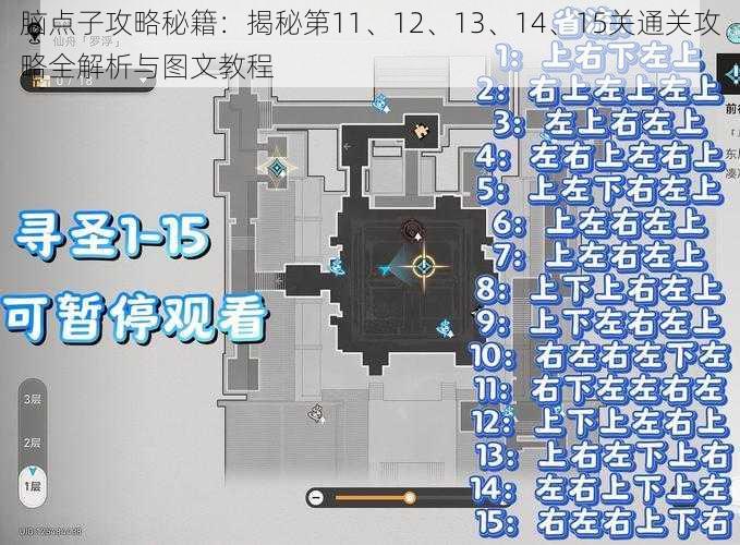 脑点子攻略秘籍：揭秘第11、12、13、14、15关通关攻略全解析与图文教程