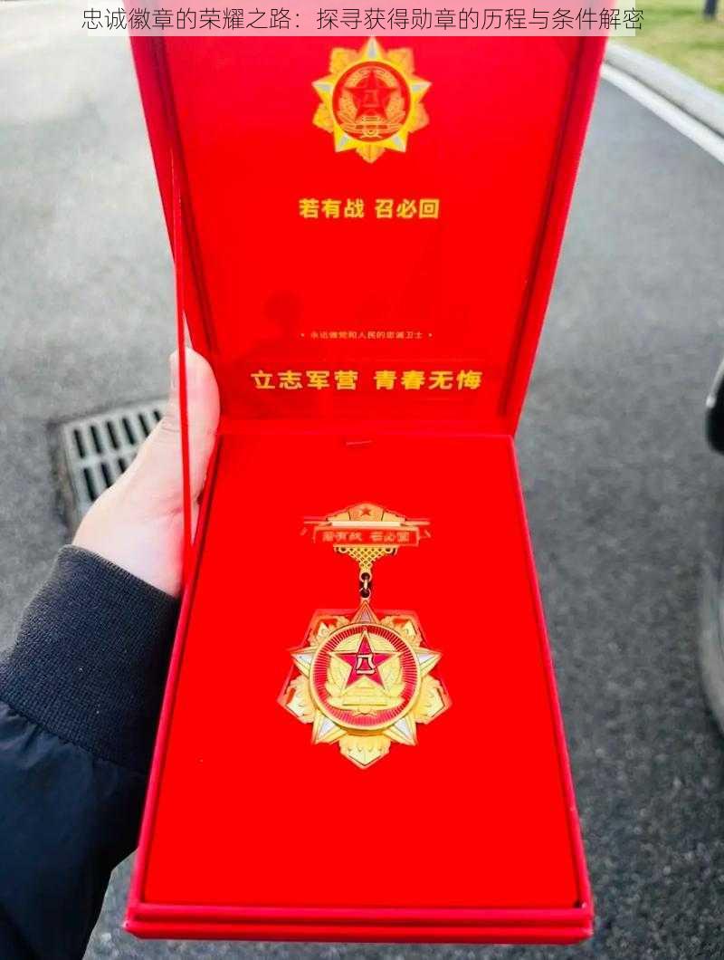 忠诚徽章的荣耀之路：探寻获得勋章的历程与条件解密