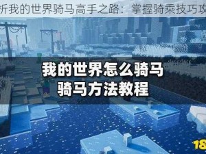 解析我的世界骑马高手之路：掌握骑乘技巧攻略