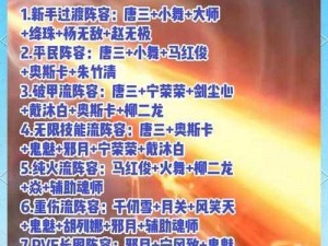 《斗罗大陆魂师对决：火队巅峰对决最强阵容搭配攻略》