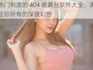 热门刺激的 404 夜黄台软件大全，满足你所有的深夜幻想