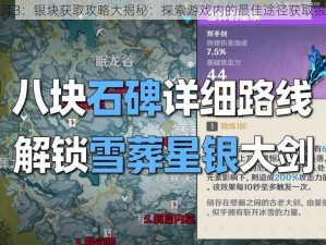 巫师3：银块获取攻略大揭秘：探索游戏内的最佳途径获取银块