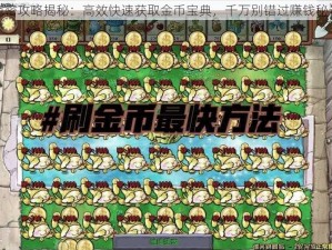 绝密攻略揭秘：高效快速获取金币宝典，千万别错过赚钱秘诀