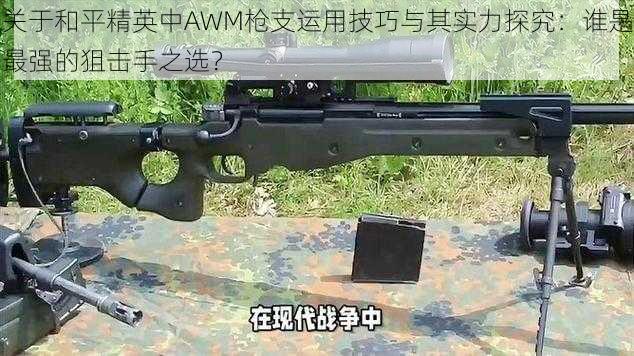 关于和平精英中AWM枪支运用技巧与其实力探究：谁是最强的狙击手之选？