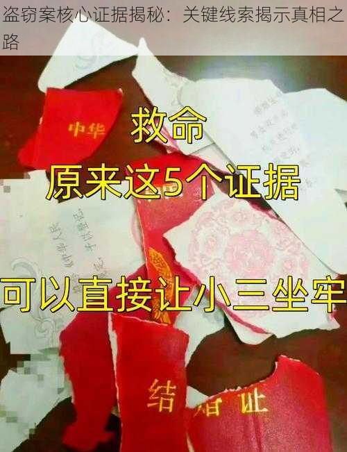 盗窃案核心证据揭秘：关键线索揭示真相之路