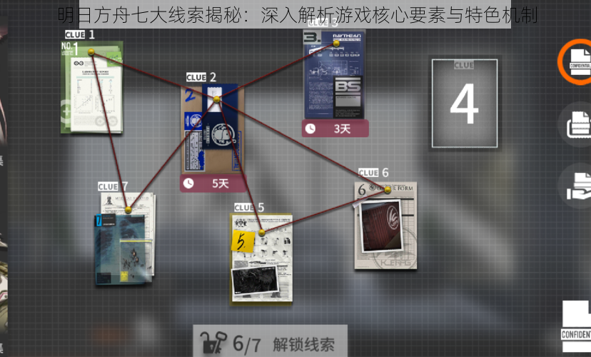 明日方舟七大线索揭秘：深入解析游戏核心要素与特色机制