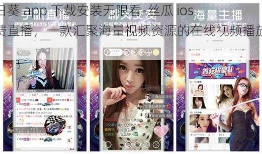 向日葵 app 下载安装无限看-丝瓜 ios 免费直播，一款汇聚海量视频资源的在线视频播放软件