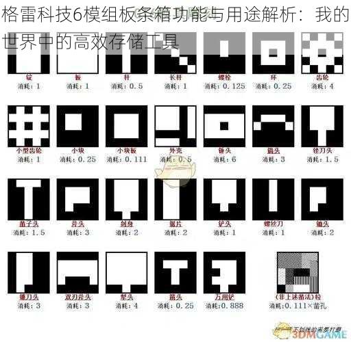 格雷科技6模组板条箱功能与用途解析：我的世界中的高效存储工具