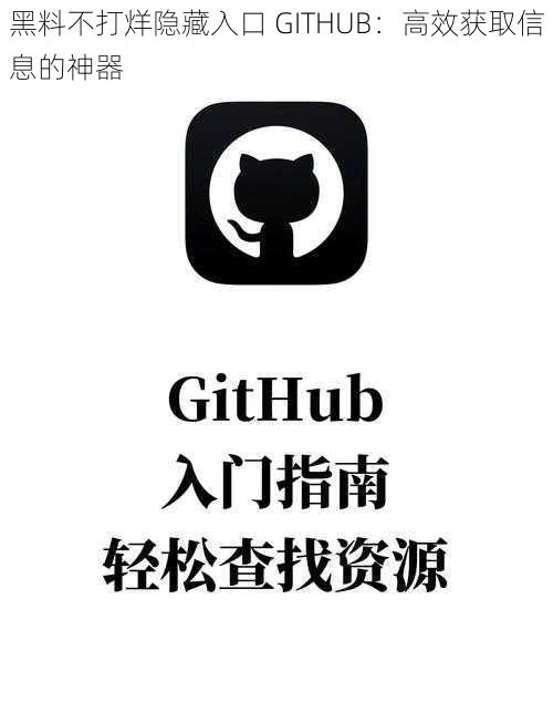 黑料不打烊隐藏入口 GITHUB：高效获取信息的神器