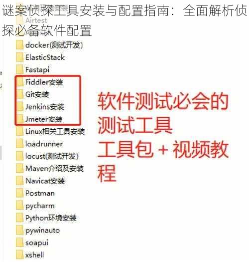 谜案侦探工具安装与配置指南：全面解析侦探必备软件配置