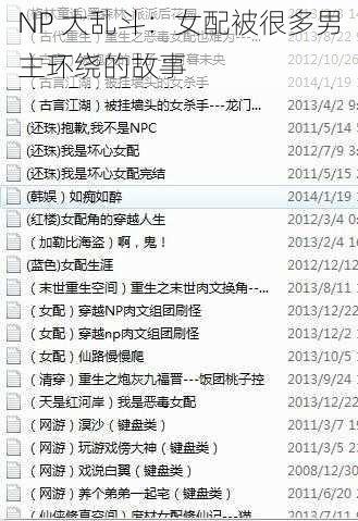 NP 大乱斗：女配被很多男主环绕的故事