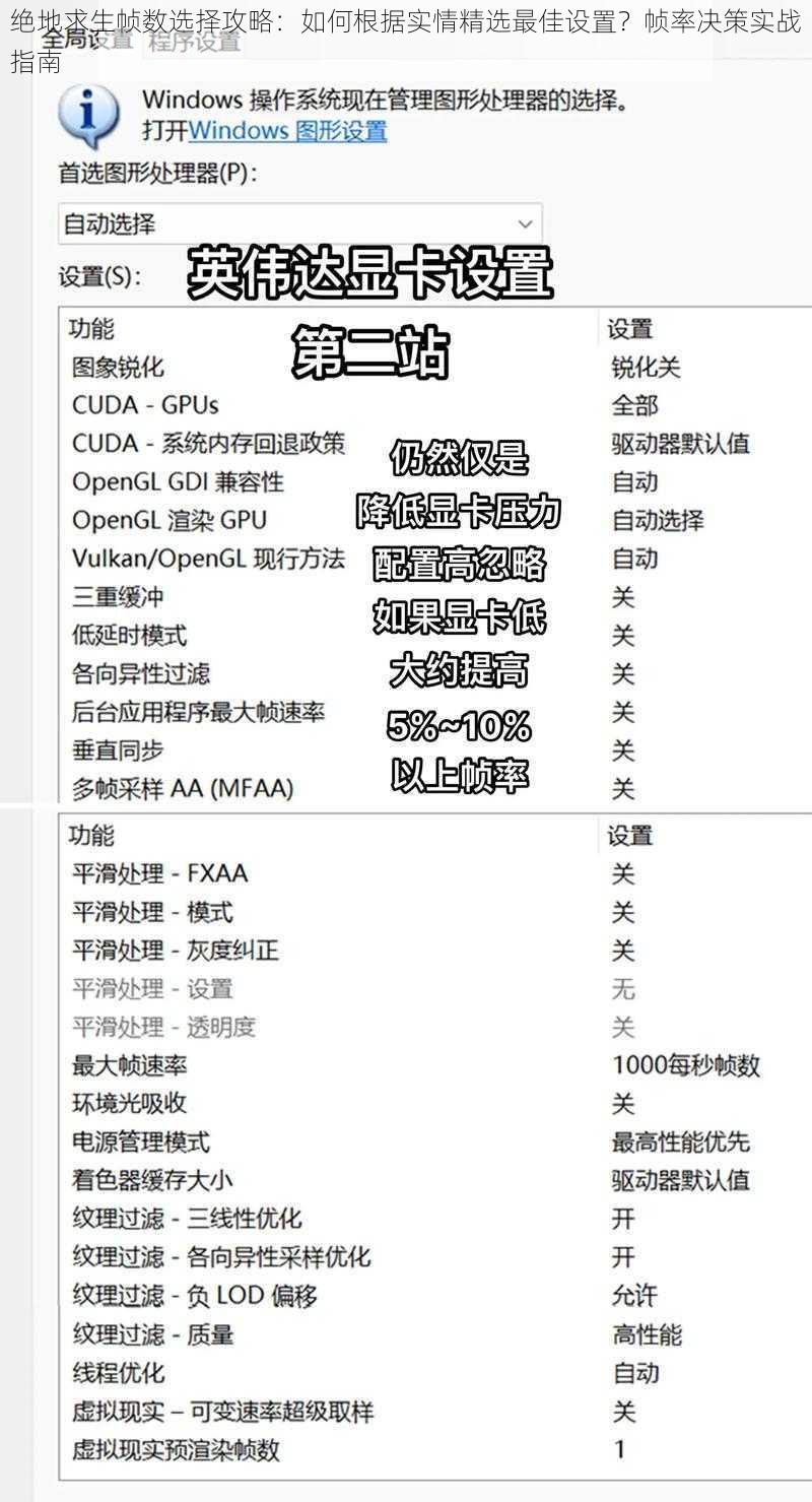 绝地求生帧数选择攻略：如何根据实情精选最佳设置？帧率决策实战指南