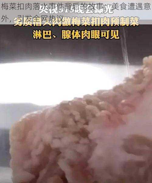 梅菜扣肉落水事件背后的故事：美食遭遇意外，引发全网热议