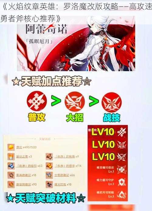 《火焰纹章英雄：罗洛魔改版攻略——高攻速勇者斧核心推荐》