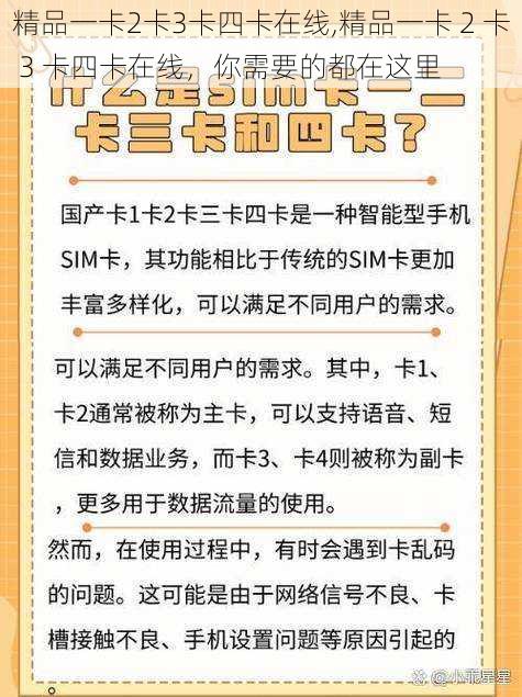 精品一卡2卡3卡四卡在线,精品一卡 2 卡 3 卡四卡在线，你需要的都在这里