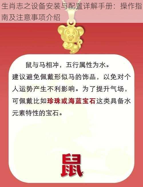 生肖志之设备安装与配置详解手册：操作指南及注意事项介绍