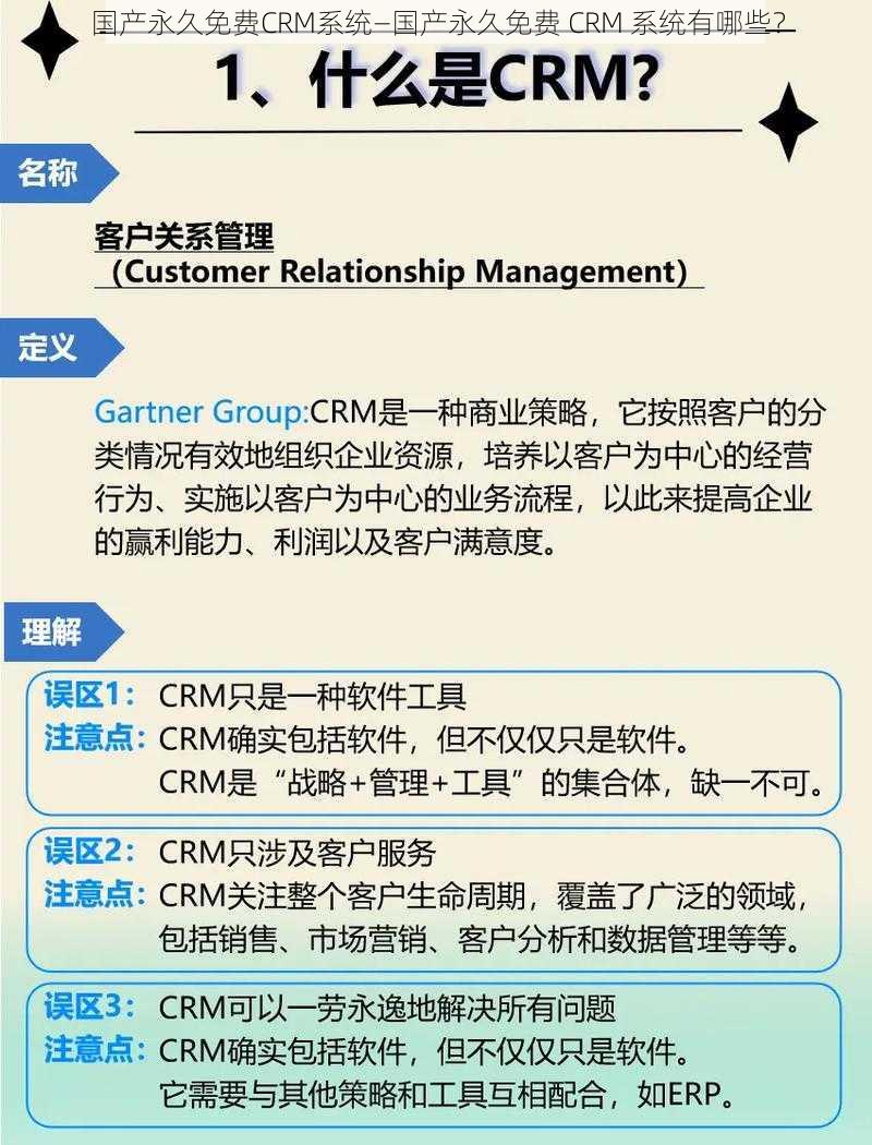 国产永久免费CRM系统—国产永久免费 CRM 系统有哪些？