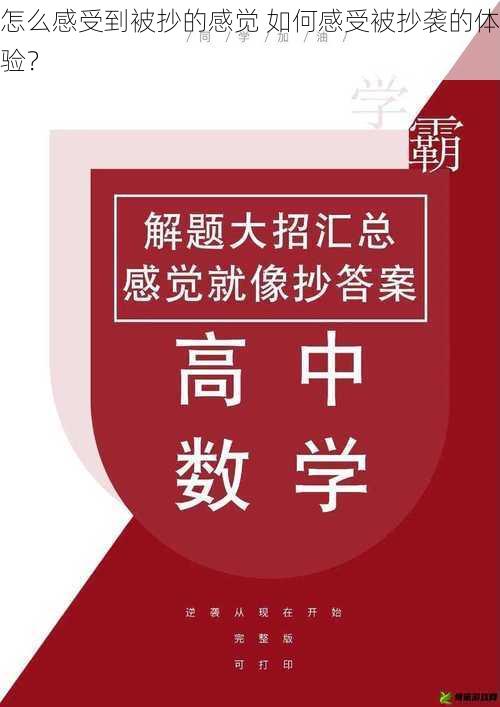 怎么感受到被抄的感觉 如何感受被抄袭的体验？