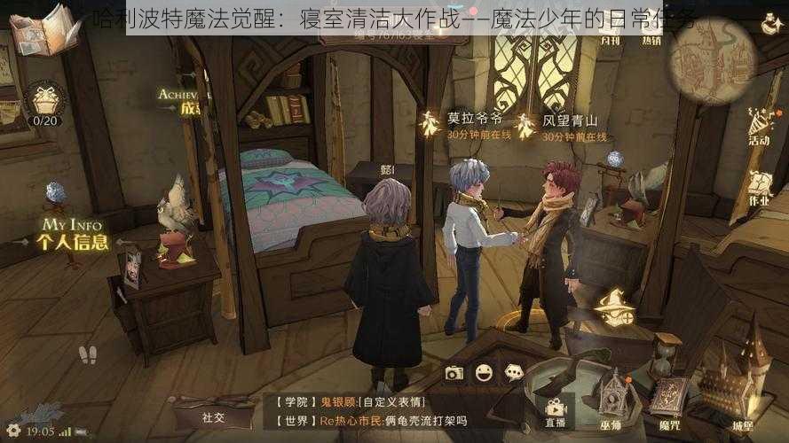 哈利波特魔法觉醒：寝室清洁大作战——魔法少年的日常任务