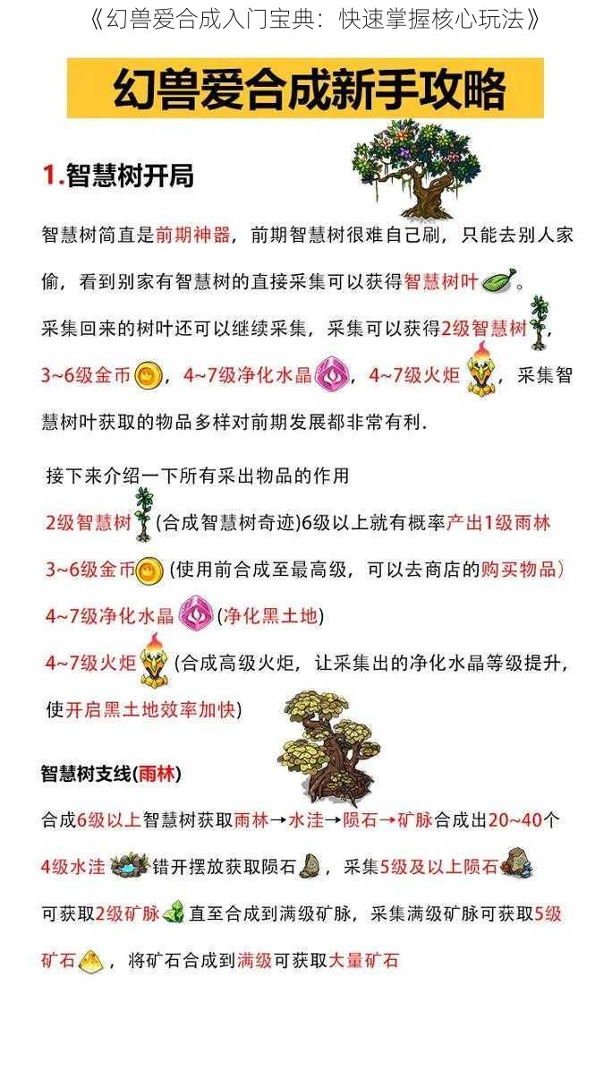 《幻兽爱合成入门宝典：快速掌握核心玩法》