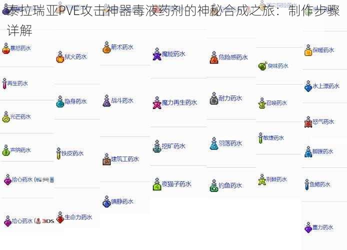 泰拉瑞亚PVE攻击神器毒液药剂的神秘合成之旅：制作步骤详解