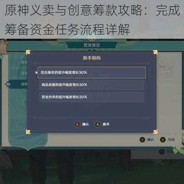 原神义卖与创意筹款攻略：完成筹备资金任务流程详解